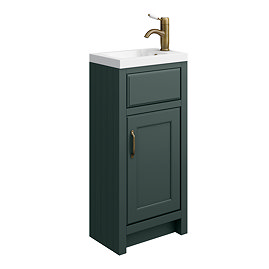 Chatsworth Traditional Green Small Vanity - 400mm Wide