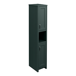 Chatsworth Traditional Green Tall Cabinet with Chrome Handles