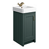 Chatsworth Traditional Green Vanity - 425mm Wide