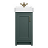 Chatsworth Traditional Green Vanity - 425mm Wide