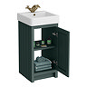 Chatsworth Traditional Green Vanity - 425mm Wide