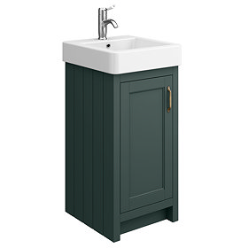 Chatsworth Traditional Green Vanity - 425mm Wide Large Image