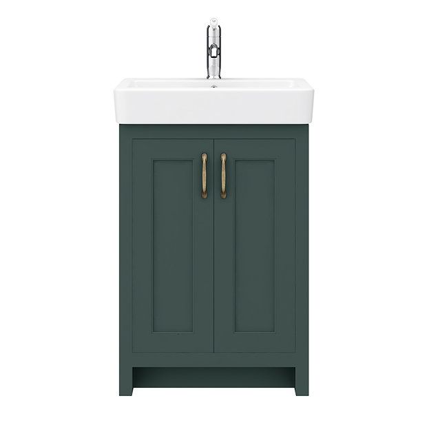 Chatsworth Traditional Green Vanity - 560mm Wide  Standard Large Image