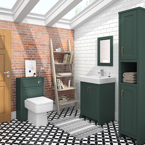 Chatsworth Traditional Green Vanity - 560mm Wide  Feature Large Image