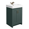 Chatsworth Traditional Green Vanity - 560mm Wide