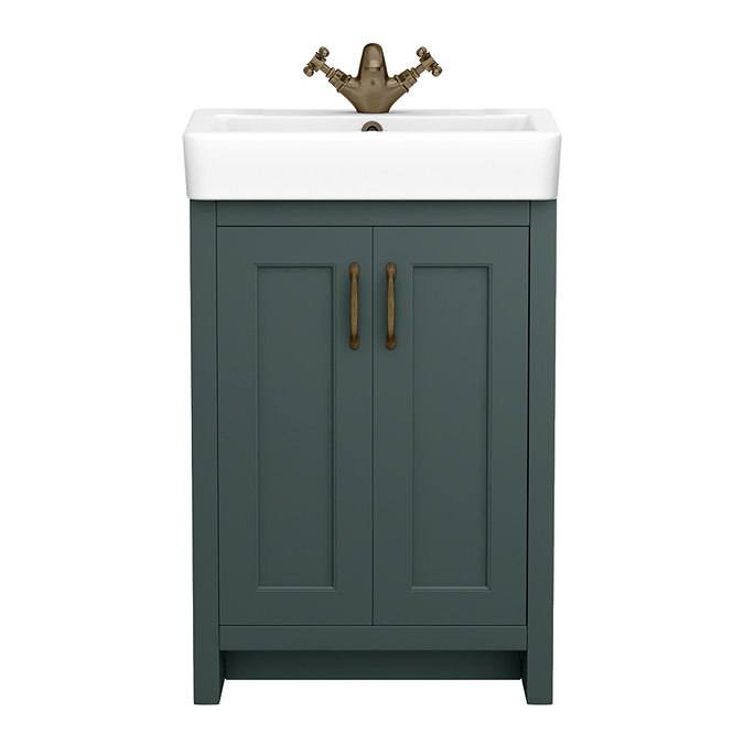 Chatsworth Traditional Green Vanity - 560mm Wide