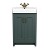 Chatsworth Traditional Green Vanity - 560mm Wide