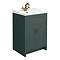 Chatsworth Traditional Green Vanity 620mm Wide