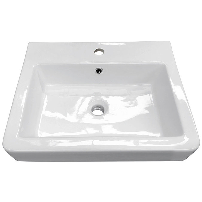 Chatsworth Traditional Grey 560mm 2 Drawer Wall Hung Vanity with Chrome Handles