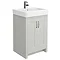 Chatsworth Traditional Grey 560mm Vanity Sink + 300mm Cupboard Unit  Profile Large Image