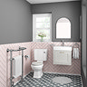 Chatsworth Traditional Grey 560mm Wall Hung Vanity  In Bathroom Large Image