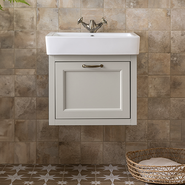 Chatsworth Traditional Grey 560mm Wall Hung Vanity