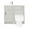 Chatsworth Traditional Cloakroom Vanity Unit Suite - Grey Standard Large Image