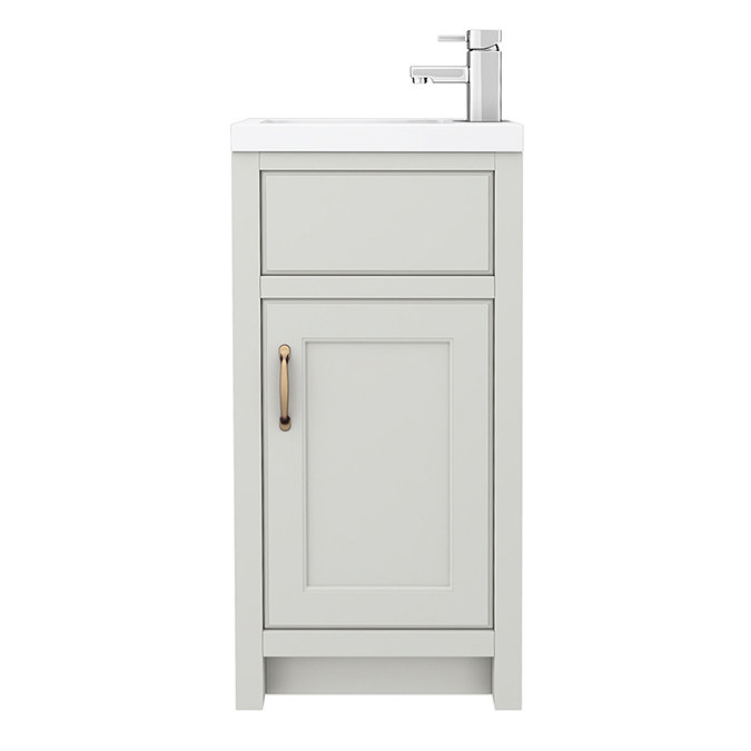 Chatsworth Traditional Cloakroom Vanity Unit Suite - Grey  additional Large Image