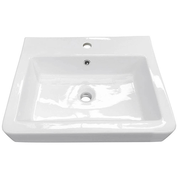 Chatsworth Traditional Grey Double Basin Vanity + Cupboard Combination Unit with Matt Black Handles  Profile Large Image