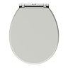 Chatsworth Traditional Grey Semi-Recessed Vanity Unit w. Matt Black Handles + Toilet Package  In Bat