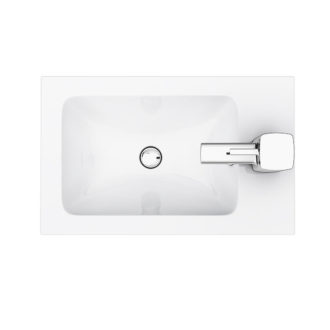 Chatsworth Traditional Grey Small Vanity - 400mm Wide with Chrome Handle