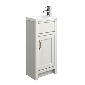 Chatsworth Traditional Grey Small Vanity - 400mm Wide