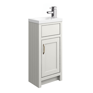 Chatsworth Traditional Grey Small Vanity - 400mm Wide  Standard Large Image