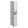 Chatsworth Traditional Grey Tall Cabinet with Chrome Handles