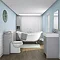 Chatsworth Traditional Grey Toilet Unit + Pan  Profile Large Image