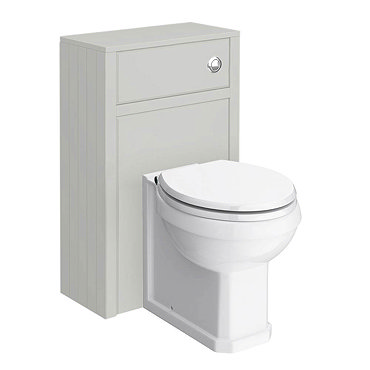 Chatsworth Traditional Grey Toilet Unit + Pan  Profile Large Image