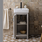 Chatsworth Traditional Grey Vanity - 425mm Wide with Matt Black Handle