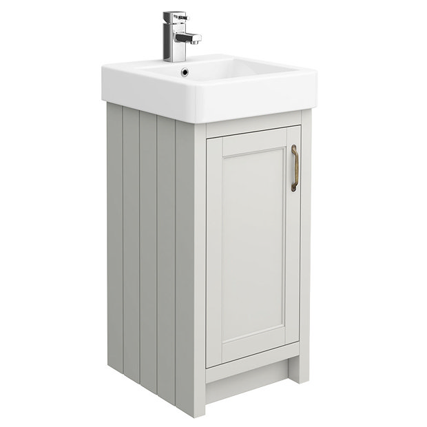 Chatsworth Traditional Grey Vanity - 425mm Wide Large Image