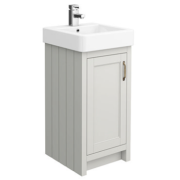 Chatsworth Traditional Grey Vanity - 425mm Wide  Profile Large Image