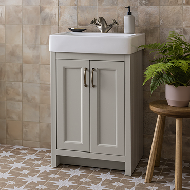 Chatsworth Traditional Grey Vanity - 560mm Wide