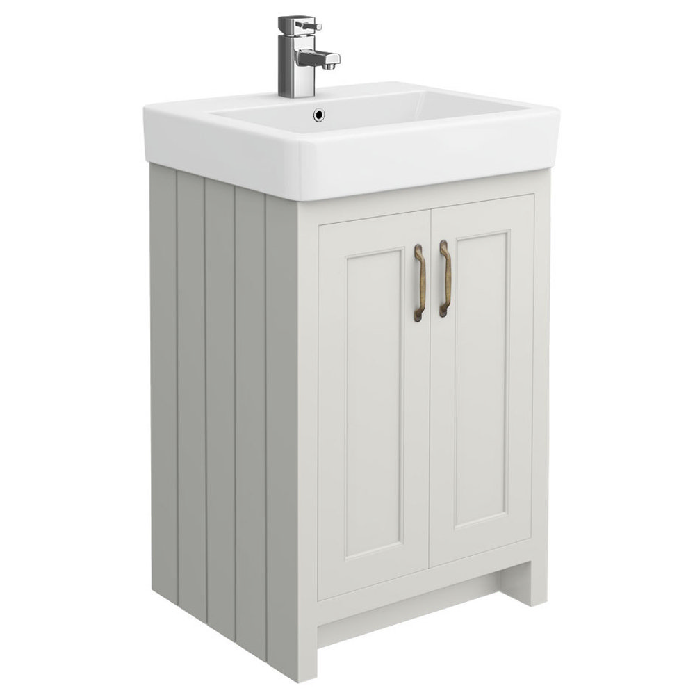 Chatsworth Traditional Grey Vanity - 560mm Wide Large Image