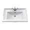 Chatsworth Traditional Grey Vanity 620mm Wide with Matt Black Handles