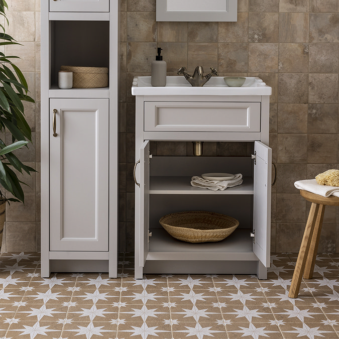 Chatsworth Traditional Grey Vanity 620mm Wide
