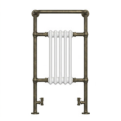 Chatsworth Traditional Heated Towel Rail Radiator - Antique Brass
