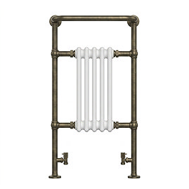 Chatsworth Traditional Heated Towel Rail Radiator - Antique Brass