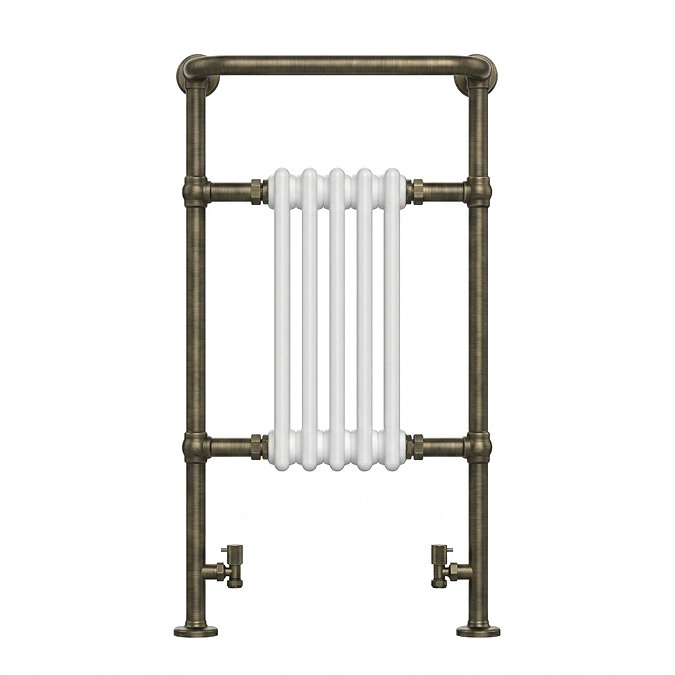 Chatsworth Traditional Heated Towel Rail Radiator - Antique Brass