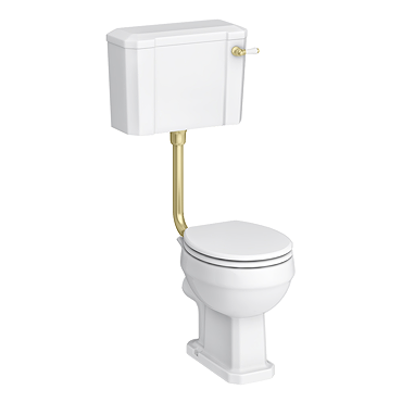 Chatsworth Traditional Low Level Toilet - Excludes Seat - Brushed Brass