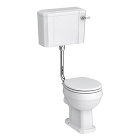 Chatsworth Traditional Low Level Toilet - Excludes Seat - Chrome