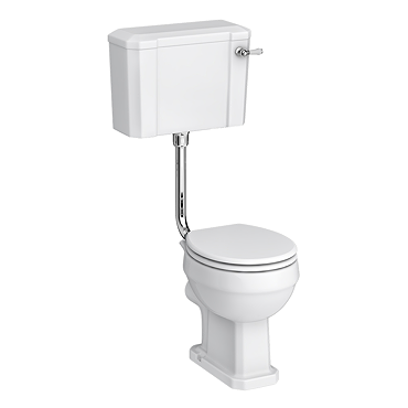 Chatsworth Traditional Low Level Toilet - Excludes Seat - Chrome