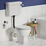Chatsworth Traditional Low Level Toilet - Excludes Seat - Matt Black