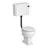 Trafalgar Traditional Low Level Toilet - Excludes Seat - Matt Black