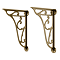 Chatsworth Traditional Low Level Toilet with Wall Brackets - Excludes Seat - Antique Brass
