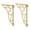 Chatsworth Traditional Low Level Toilet with Wall Brackets - Excludes Seat - Brushed Brass