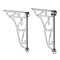 Chatsworth Traditional Low Level Toilet with Wall Brackets - Excludes Seat - Chrome