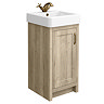 Chatsworth Traditional Natural Oak Vanity – 425mm Wide