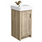 Chatsworth Traditional Natural Oak Vanity – 425mm Wide