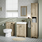 Chatsworth Traditional Natural Oak Vanity - 560mm Wide