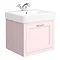 Chatsworth Traditional Pink 560mm Wall Hung Vanity Large Image