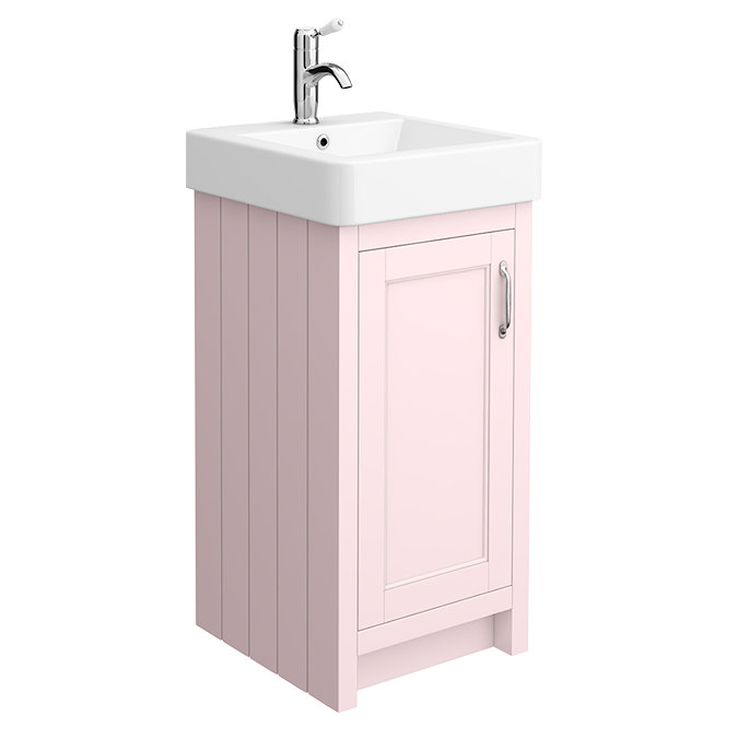Chatsworth Traditional Pink Vanity - 425mm Wide Large Image