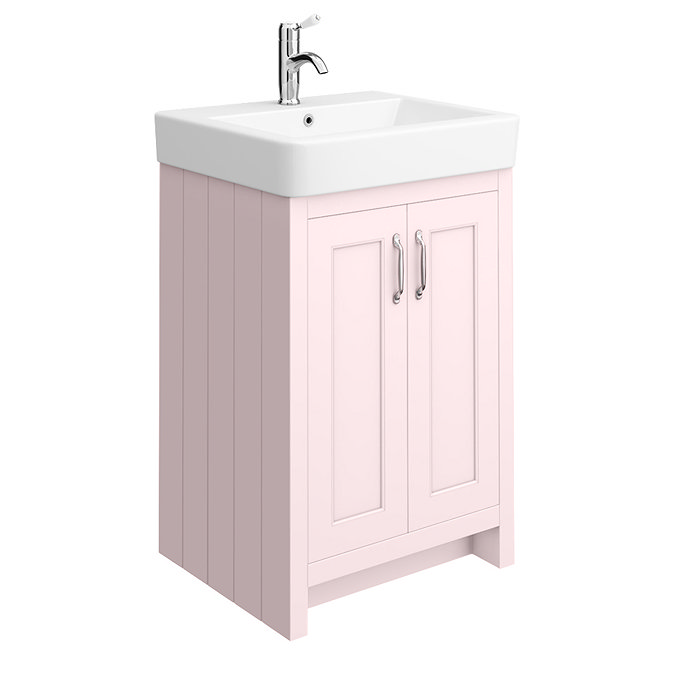 Chatsworth Traditional Pink Vanity - 560mm Wide Large Image